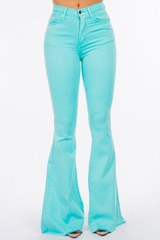 Turquoise Bell Bottom- Inseam 30"