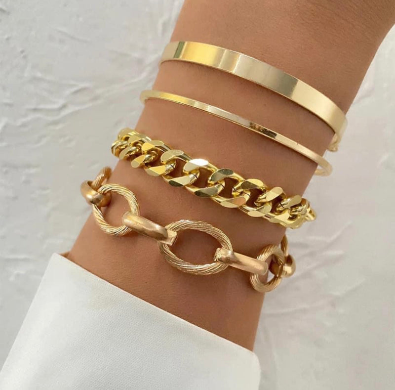 Metallics Bracelet Stack